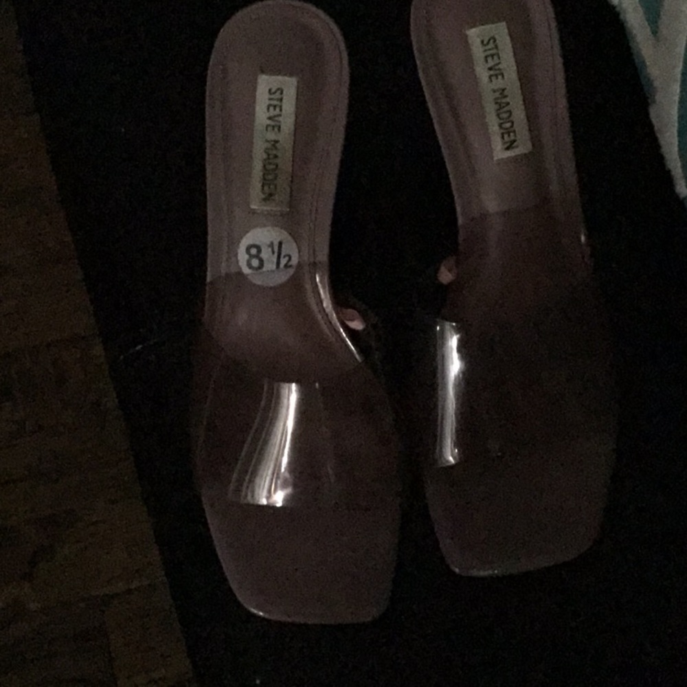 Nine West Brown Clear Sandals - Picture 9 of 12